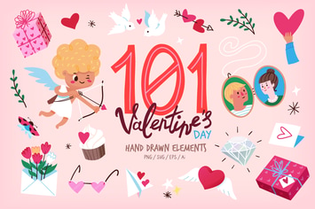 Valentine Day vector elements