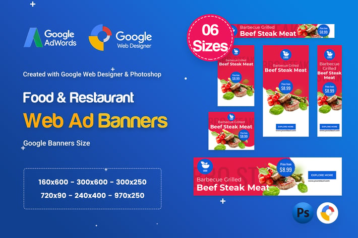 Food & Restaurant Banners HTML5 Ad D66