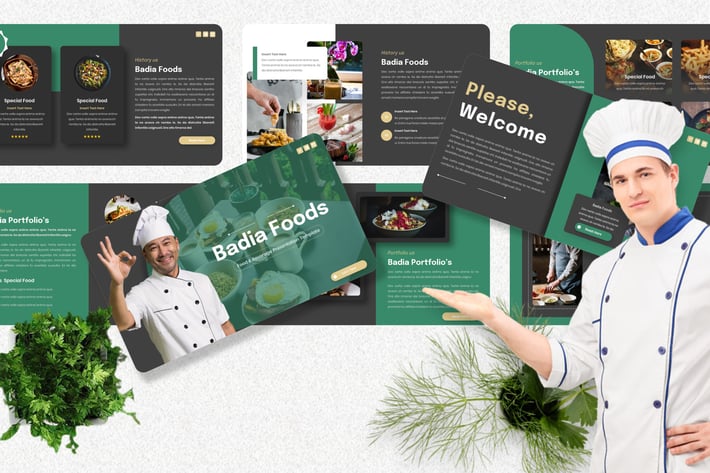 Badia - Food & Beverage Keynote Template