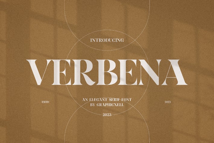 Verbena Elegant Serif Font Typeface