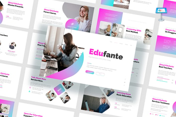 Edufante - Online Course PowerPoint Template