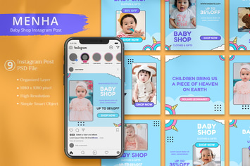 Menha - Baby Shop Instagram Post