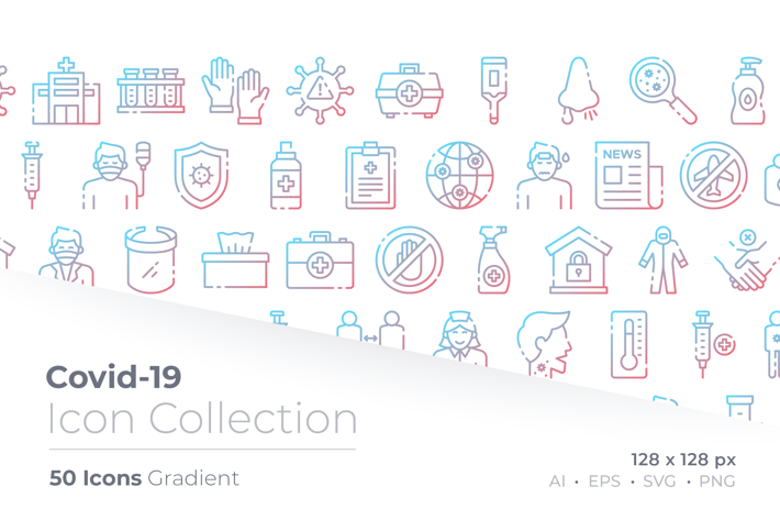 Covid-19 Gradient Icon