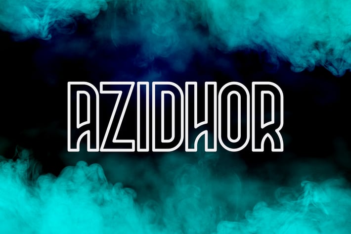 Azidhor typeface