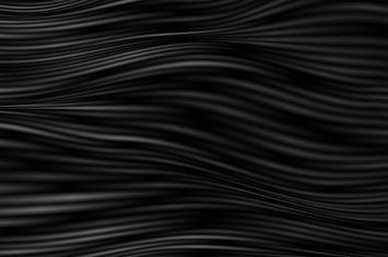 Black curved smooth wavy lines abstract background