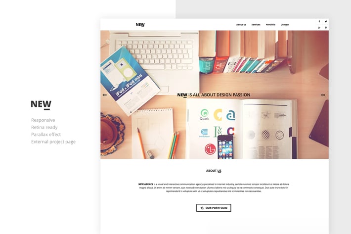  NEW Creative One Page Template 