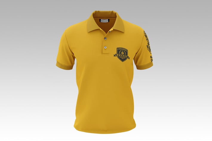 Short Sleeve Polo Shirt Mockup