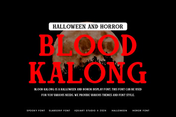 Blood Kalong - Horror & Halloween Font
