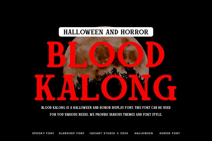 Blood Kalong - Horror & Halloween Font