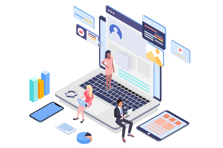 Web Developement Isometric Illustration - G1