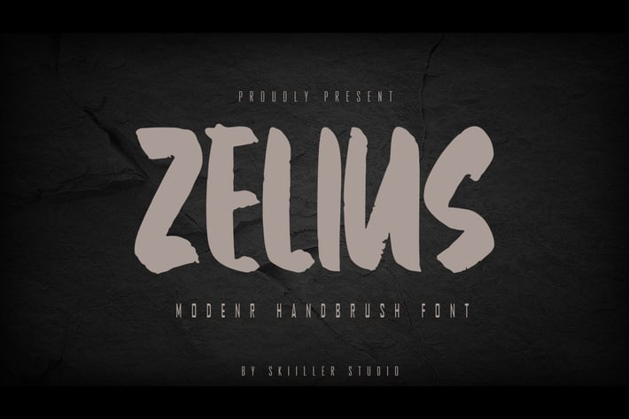 Zelius - Modern Handbrush Font