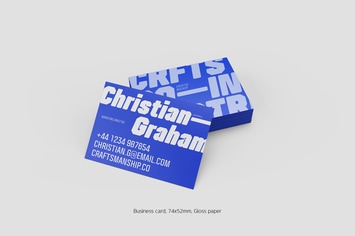 Business card stack gross (74x52mm)