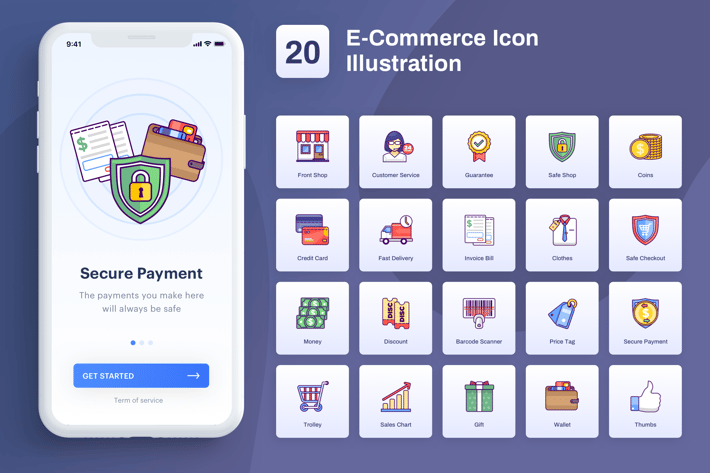 Ecommerce - Icon Illustration 