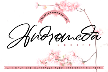 Andromeda | Naturally Flow Handwritting Script
