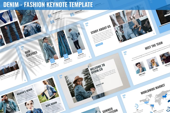 Denim - Fashion Keynote Template