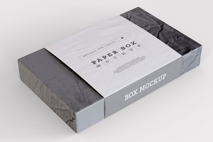Paper Box Packaging Mockup