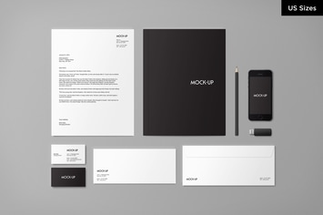 Stationery Mock-up - US Sizes