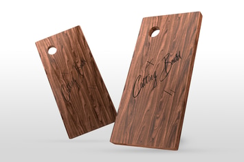 Wooden Cutting Board Mockups