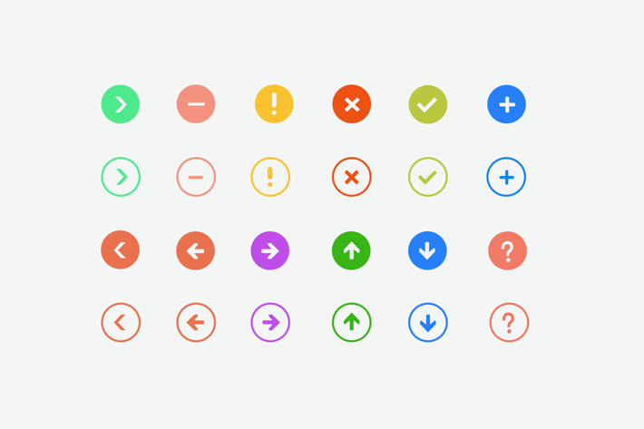 24 Interface Symbols and Icons