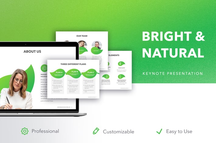 Bright & Natural Keynote Template