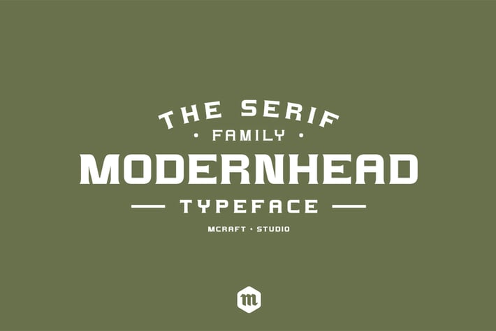 Modernhead Serif Typeface|Modern Font