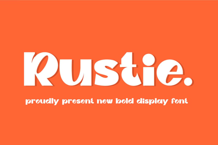 Rustie || Unique Display Font