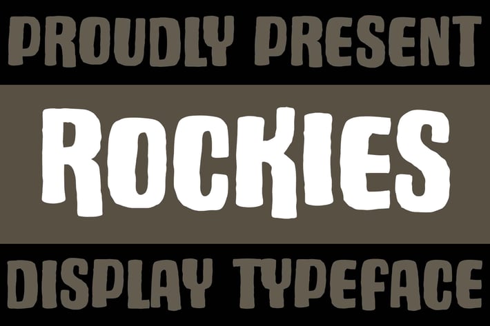 Rockies Rough Font