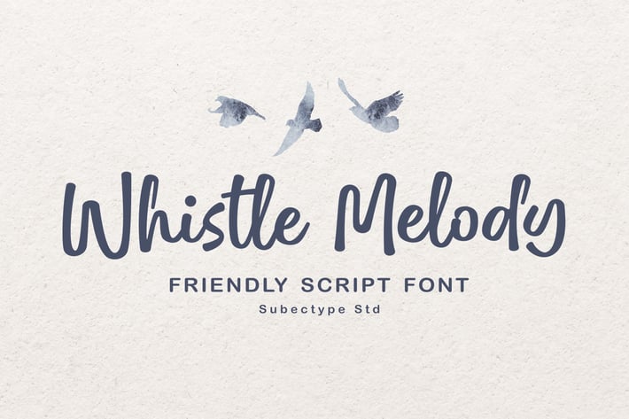 Whistle Melody - Fun Handwritten Font