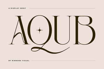 Aqub - Modern Branding Logo Font