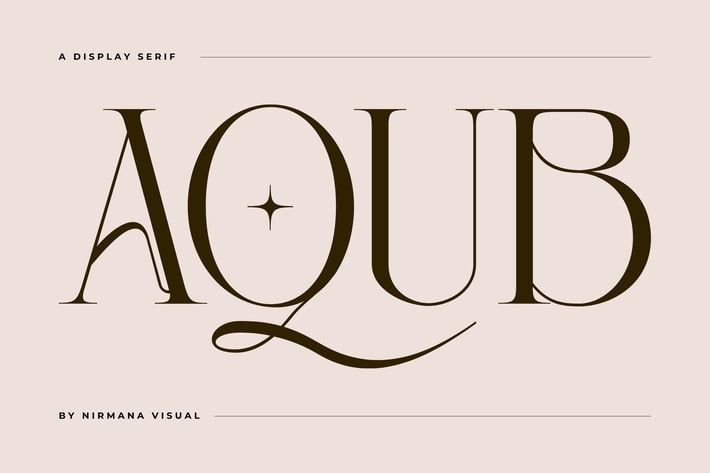 Aqub - Modern Branding Logo Font