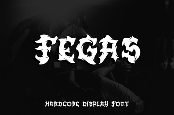 Fegas - Hardcore Display Font