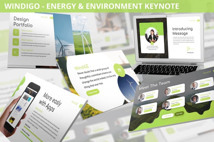 Windigo - Energy & Environment Keynote Template