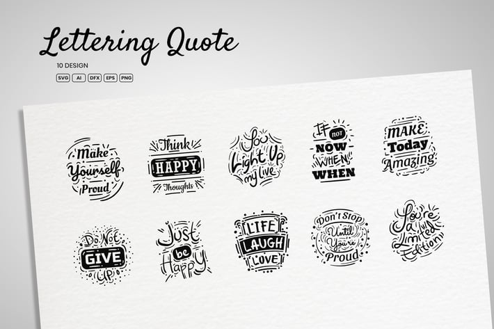 Lettering Quote
