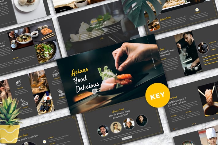 Asians Food - Food & Beverage Keynote Template