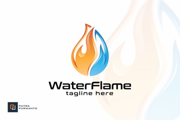 Water Flame - Logo Template