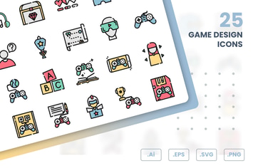 Game Design Icons Set