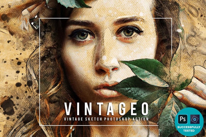 Vintageo - Vintage Sketch Photoshop Action