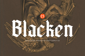 CS Blacken – Blackletter Font