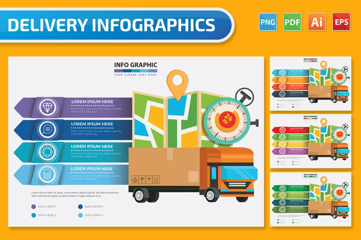 Delivery Infographics design