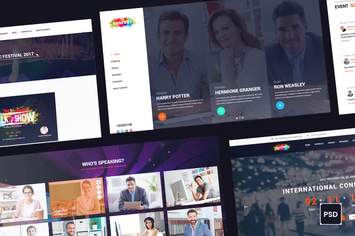 ConFest - Multi-Purposes Event and Conference PSD