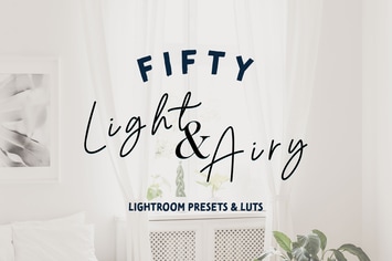 50 Light Airy Lightroom Presets and LUTs