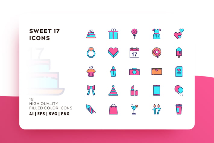 AWR SWEET 17 FILLED COLOR