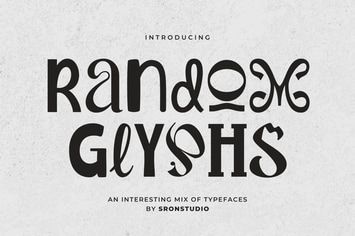 Random Glyphs - Quirky Mixed Font