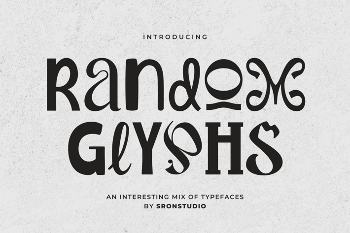 Random Glyphs - Quirky Mixed Font