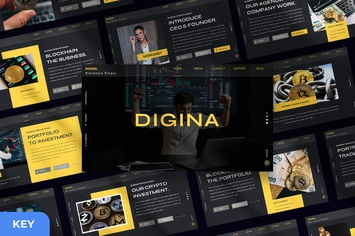 Digina - Crypto Keynote Presentation Template