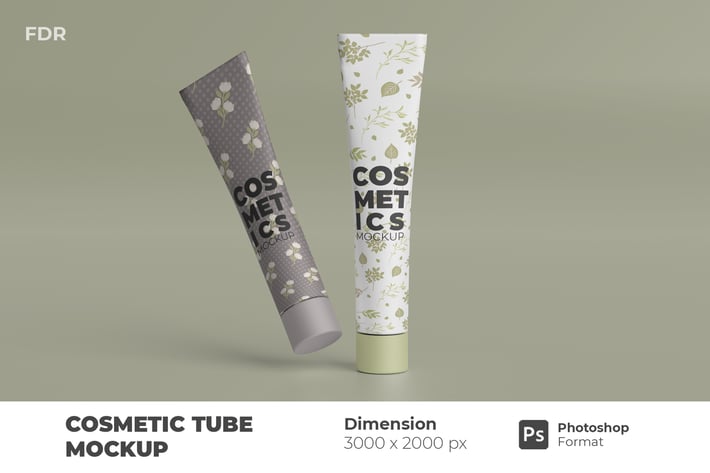 Cosmetic Tube Mockup