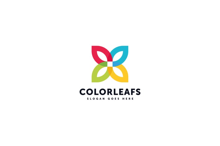 Color Leaf Logo Template