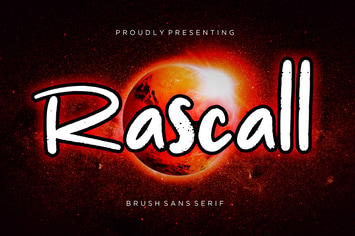 Rascall Brush Advertisement Font