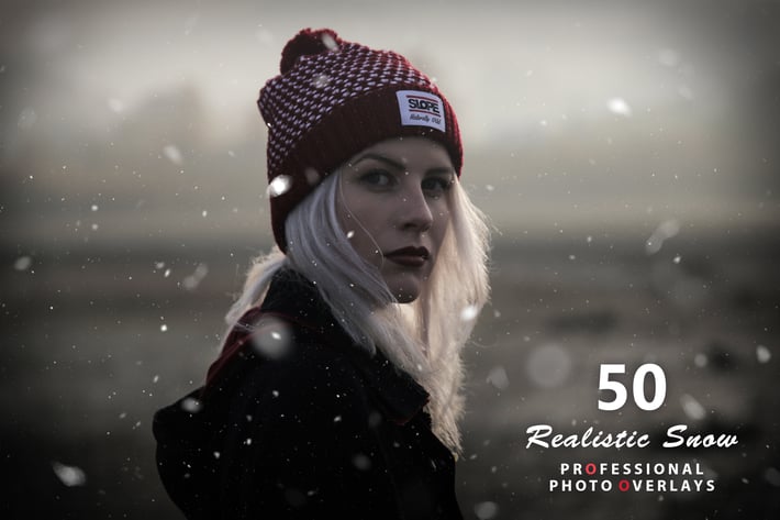 50 Realistic Snow Photo Overlays