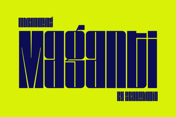 Maganti – Condensed Display Font